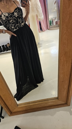 Vestido Magnolia corsette bordado y espalda descubierta