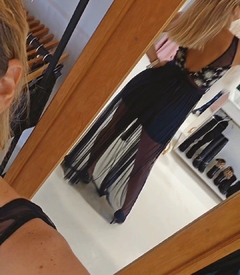 Vestido Marga bustier con transparencias con lazo en internet