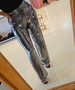 Pantalón debora simil paillette elastizado - tienda online