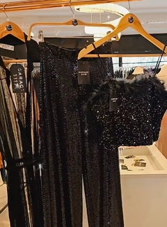 Pantalón debora simil paillette elastizado