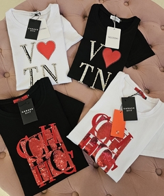 Remera Valentino heart importada - tienda online