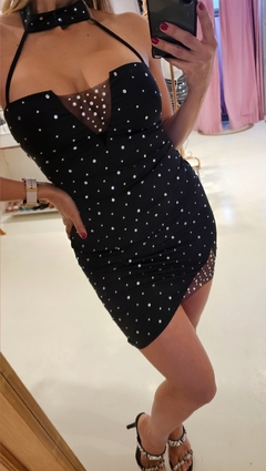 Vestido Betty strass importado