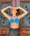 Top Strapless Ana Laura con cadena elastizado