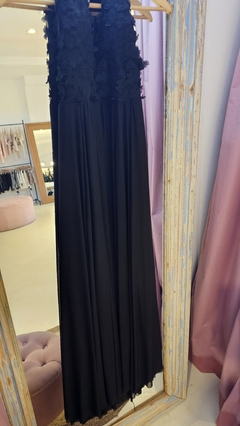 Vestido Ivone escote americano flores de gasa en bustier - GARAGE 3117