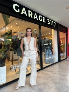 Pantalón Palazzo Mona lino - tienda online