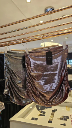 Mini Muriel drapeada elastizada foil - tienda online