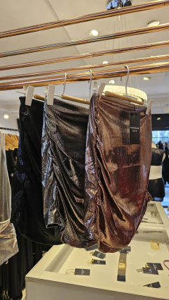 Mini Muriel drapeada elastizada foil