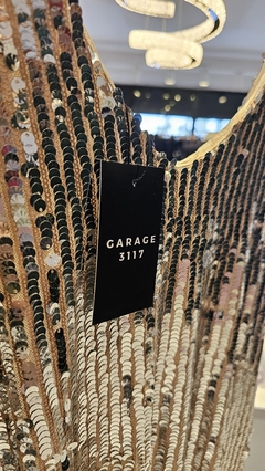 Musculosa Beata integramente bordada en paillette - GARAGE 3117