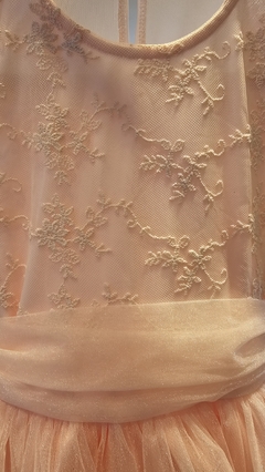 Imagen de Vestido Sara encaje, falda de organza y lazo
