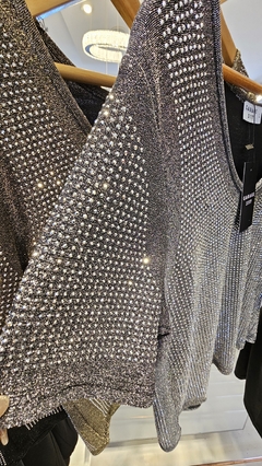 Remera Susi hilo con lurex y strass importada en internet