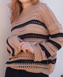 Sweater Lucia hilo calado combinado - comprar online