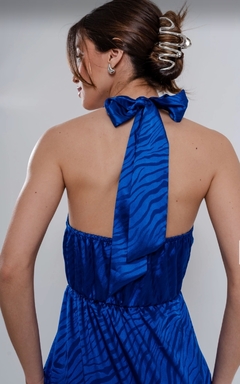 Vestido Delfan middy seda gofrada - GARAGE 3117