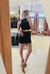 Vestido Destinar cuello alto morley gruecito elastizado