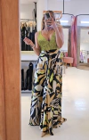 Vestido Giuli bustier lentejuelas y falda de satén con lazo