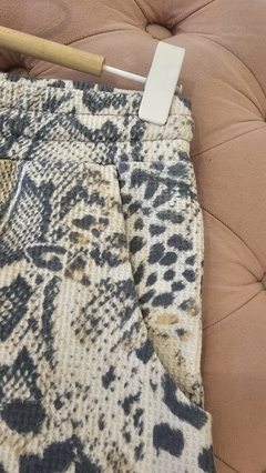 Short Salma animal print waffle elastizado en internet