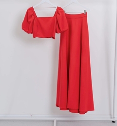 Maxi Falda Nata Crep con bolsillos - GARAGE 3117