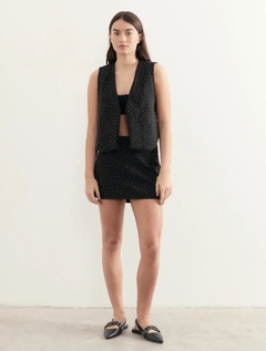Chaleco Taramo Crep con strass - tienda online