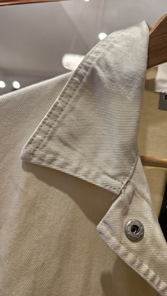 Camisaco shadow denim con bolsillos al frente over size en internet