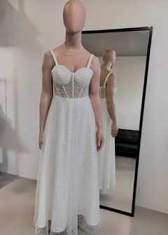 Vestido Máxima corsette strass y glitter en internet