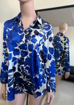 Camisa Vestido Iana de satén de seda estampada en internet