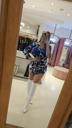 Camisa Vestido Iana de satén de seda estampada en internet