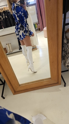 Camisa Vestido Iana de satén de seda estampada - comprar online