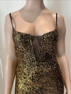 Vestido Isabella paillette espalda cruzada - GARAGE 3117
