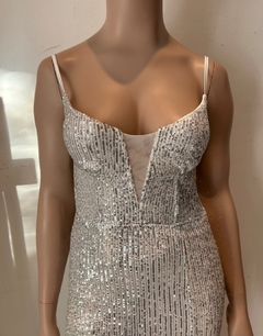 Vestido Isabella paillette espalda cruzada - tienda online