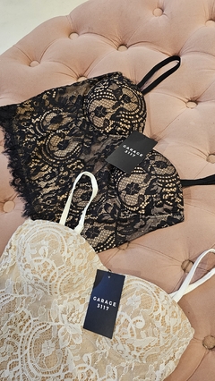 Top Gustinna corsette broderie importado - tienda online