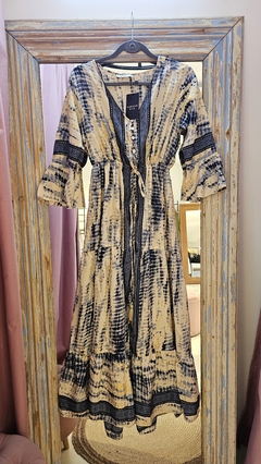 Vestido Sessi estampado con mangas - GARAGE 3117