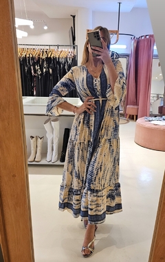 Vestido Sessi estampado con mangas - comprar online