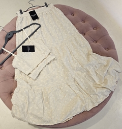 Falda Maii Voile bordado larga - tienda online