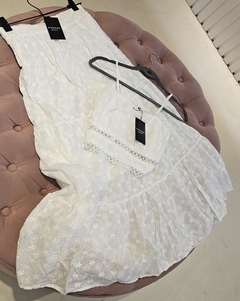 Falda Maii Voile bordado larga - comprar online