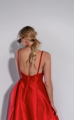 Vestido Roger Shantung armado con bolsillos en internet