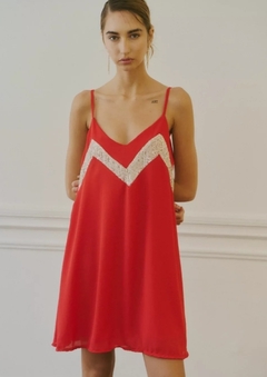 Vestido Miia Gasa con bordado paillette en internet