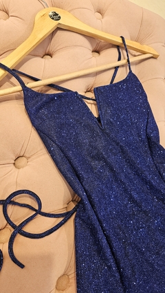 Imagen de Vestido Ameril Glitter espalda cruzada