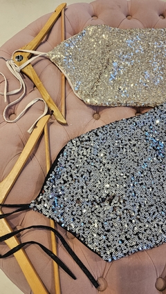 Vestido Paz Pañuelo de Paillette - comprar online