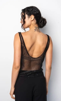 Musculosa Diosa Glitter translucida - comprar online