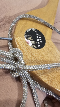 Top Gratt Glitter Con tira de strass translucido - comprar online