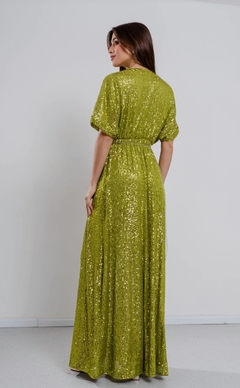 Imagen de Vestido Mondiner Largo paillette y tajo con viso