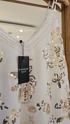 Musculosa Estella gasa bordada - GARAGE 3117