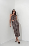 Falda Bertal paillette animal print