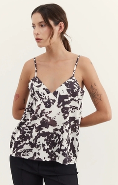 Blusa Verona saten estampado - comprar online