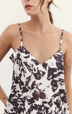 Blusa Verona saten estampado - tienda online