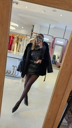 Vestido wabby manga larga aterciopeldo - comprar online