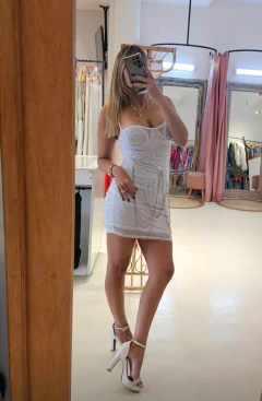 Vestido Roma con strass importado - GARAGE 3117