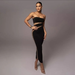 Vestido Dina strapless en internet