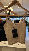 Musculosa Tana de morley con broderie - comprar online