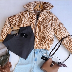 Campera Puffer Bear indi estampada - comprar online