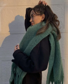 Bufandones nube con flecos